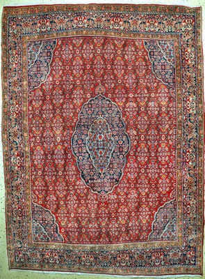 Bidjar alt, Persien, Mitte 20.Jhd, Wolle auf Baumwolle, ca. 340 x 253 cm, gereinigt, EHZ: 2