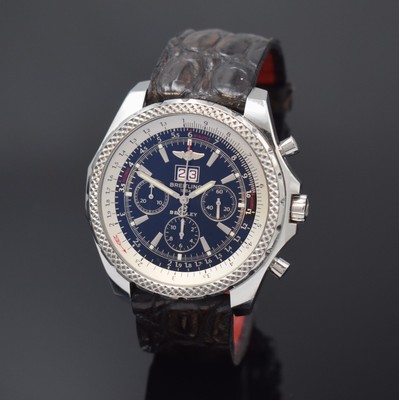 BREITLING for Bentley Herrenchronograph Modell Bentley 6.75 Referenz A44362, Schweiz um 2010, Automatik, Edelstahlgeh., Boden im Design einer Bentley ...