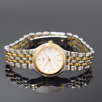 LONGINES Les Grande Classiques de Longines Damenarmbanduhr Referenz L5.134.3, Schweiz um 2000, Automatik, Boden aufgedr., orig. Gliederband m. ...