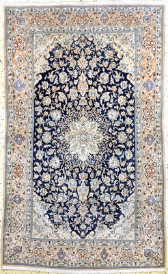 Nain fein(6 La), Persien, Mitte 20-Jhd, Korkwolle mit Seide, ca. 193 x 120 cm, ca. 1,0Mio. Kn/qm, EHZ: 2