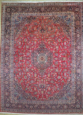 Keschan Kork, Persien, Ende 20.Jhd, Korkwolle auf Baumwolle, ca. 410 x 305 cm, EHZ: 1-2(Abrasch)