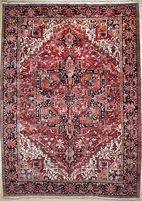 Heriz alt, Persien, Mitte 20.Jhd, Wolle aufBaumwolle, ca. 415 x 295 cm, EHZ: 1-2