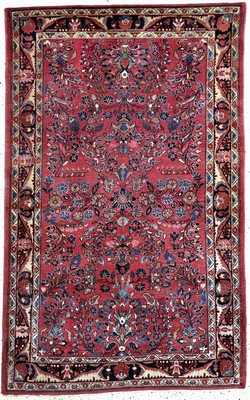 Sarogh alt, Persien, Mitte 20.Jhd, Wolle auf Baumwolle, ca. 210 x 133 cm, EHZ: 2(fachkundig gereinigt)