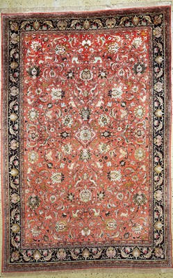 Ghom Seide, Persien, Mitte 20.Jhd, reine Naturseide, ca. 308 x 203 cm, EHZ: 2