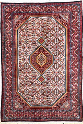 Bidjar fein, Persien, Mitte 20.Jhd, Korkwolle auf Baumwolle, ca. 165 x 115 cm, ca.500.000 Kn/qm, EHZ: 2