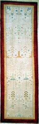 Gabbeh Loribaft fein, Persien, Ende 20.Jhd,Wolle auf Wolle, ca. 270 x 86 cm, EHZ: 1-2