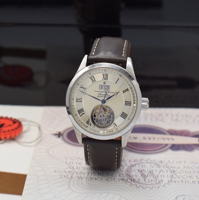 CONSTANTIN WEISZ Tourbillon auf 999 Stück limitierte Armbanduhr, Deutschland verk. lt. beil. Pap. 07/2013, Automatik, Stahlgeh. beids. vergl., orig. ...