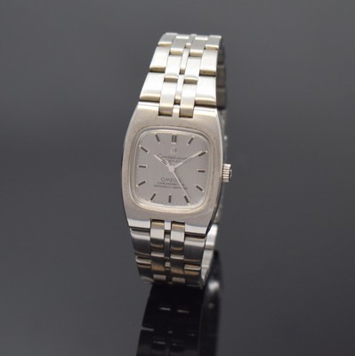 OMEGA Constellation Damenarmbanduhr Referenz 567.012 in Stahl/Stahlband, Schweiz um 1969, Automatik, 4-fach verschr. Geh. m. integr. Band, Krone u. ...