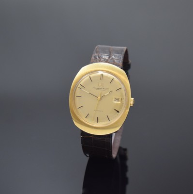 IWC seltene Herrenarmbanduhr in GG 750/000 Referenz R815A, Schweiz um 1970, Automatik, massives Monocoque-Geh. inkl. orig. Lederband (zu ers.) m. ...
