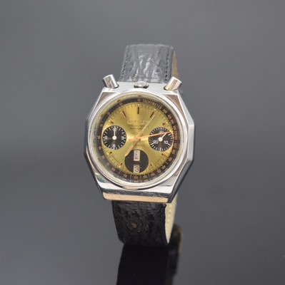CITIZEN Bullhead Armbandchronograph Referenz 4-901223 TA, Automatik, Japan um 1972, pultförmiges, mehrflächiges Edelstahlgeh., Boden verschr., ...