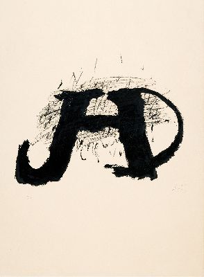 Antoni Tapies, 1923-2012 Barcelona, Lithograpphie, sign. und num. 4/75, Blattgr. ca. 76x57cm, u.Gl., R. ca. 81x61cm