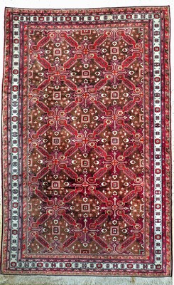 Schirwan, Rußland, Ende 20.Jhd, Wolle auf Baumwolle, ca. 293 x 190 cm, Reinigungsbedürftig, EHZ: 2