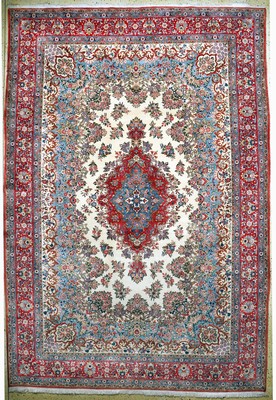 Ghom Kork alt, Persien, Mitte 20.Jhd, Korkwolle auf Baumwolle, ca. 383 x 263 cm, EHZ: 2