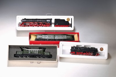 Konvolut Modelleisenbahnen, Spur H0, Liliput, ROCO, Fleischmann u.a., Liliput: 4501, 5213, 9500, 10515 und 11910; ROCO: 4191B, 4148B, 4129B, 4139S ...