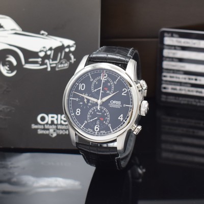 ORIS Raid auf 500 Stück limitierter Armbandchronograph Referenz 7686-84, Schweiz um 2013, Automatik, Edelstahlgeh. inkl. orig. Lederband m. ...