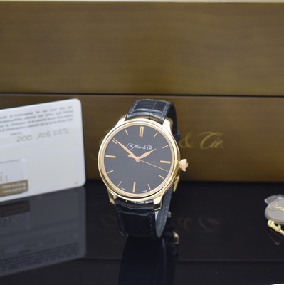 HENRY MOSER & Cie. Endeavour Centre Seconds nahezu neuwertige Armbanduhr Referenz 134- 0102, Handaufzug, Schweiz um 2020, beids. vergl. Rosegold ...