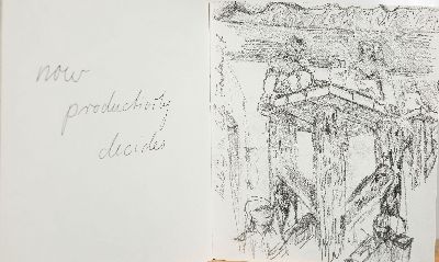 Jörg Immendorf, 1945-2007, Flyer mit Gefälligkeitssignatur, dazu: Jörg Immendorf: "Brandenburger Tor Weltfrage" mit einem Gedicht von ...