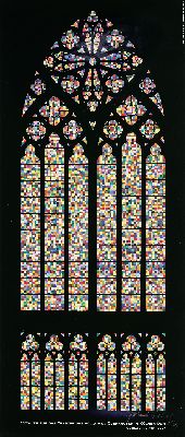 Gerhard Richter, geb. 1932 Dresden, Farboffset/Plakat, "Entwurf für das Fenster des südlichen Querhauses im Kölner Dom" (2007), ...