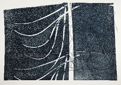 Hans Hartung, 1904 Leipzig-1989 Antibes, "L -38-1973", 1973, Lithographie, Ed. H.C., handsigniert, 76x104 cm, ungerahmt