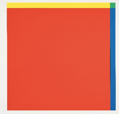 Richard Paul Lohse, 1902-1988 Zürich, "Diagonal von Rot über Gelb und Blau zu Grün",Farbserigraphie, Ed. 175/180, handsigniert, ...