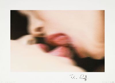 Thomas Ruff, geb. 1958, "nudes et 14 (Kiss)"(1999), handsigniert, Multiple, Offsetdruck, VG Bild-Kunst, Bonn 2002, Edition 5,ungerahmt , ...
