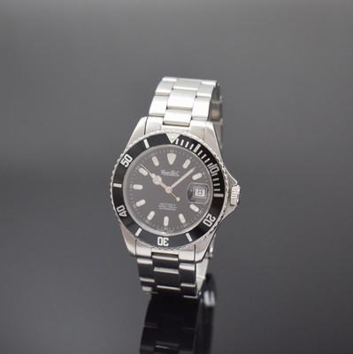 MARCELLO C Herrenarmbanduhr Nettuno 3 in Stahl Referenz 2007, Schweiz um 2010, Automatik, orig. Gliederband m. Faltschl., Boden u. Krone verschr., ...