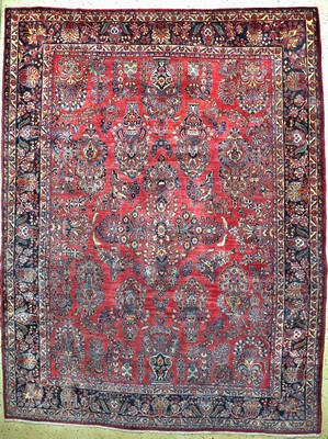Sarogh US-Re-Import, Persien, um 1920, Wolle auf Baumwolle, ca. 356 x 288 cm, EHZ: 3