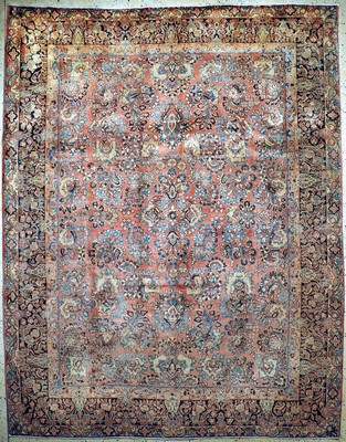 Sarogh Kork alt, Persien, Anfang 20.Jhd, Korkwolle auf Baumwolle, ca. 355 x 275 cm, gereinigt, EHZ: 1-2