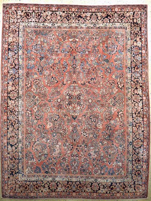 Us Re-Import Sarogh antik, Persien, um 1900, Wolle auf Baumwolle, ca. 360 x 270 cm, gereinigt, EHZ: 2