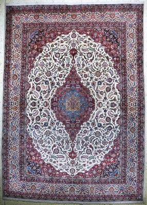 Keschan Kork fein, Persien, Mitte 20.Jhd, Korkwolle auf Baumwolle, ca. 347 x 251 cm, EHZ: 2