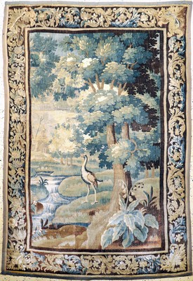 Brüsseler"Tapisserie"antik, Flandern, 18.Jhd, Wolle mit Seide auf Baumwolle, ca. 280 x 190 cm, EHZ: 3, (mehrere alte restaurierungen).