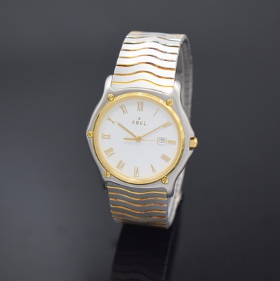 EBEL Armbanduhr Sport Classic Referenz 183903, Schweiz verk. lt. Pap. am 07/1993, quarz, Edelstahl/Gold kombiniert inkl. orig. Wellengliederband m. ...