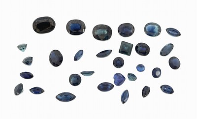 Lot lose facett. Saphire zus. 11.03 ct, in versch. Schliffformen und Farbnuancen, z.T. Ausfassware