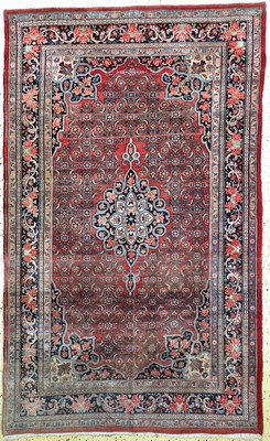 Rosenbidjar , Persien, Korkwolle auf Baumwolle, ca. 222 x 136cm,