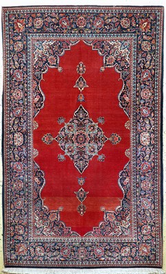 Keschan Kork alt, Persien, Mitte 20.Jhd, Korkwolle auf Baumwolle, ca. 218 x 135 cm, EHZ: 3(Abrasch)