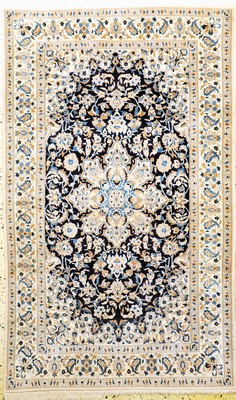 Nain fein(9 La), Persien, Mitte 20.Jhd, Korkwolle mit Seide, ca. 195 x 120 cm, EHZ: 2