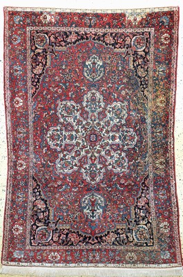 Bachtiar antik, Persien, um 1900, Wolle aufBaumwolle, ca. 200 x 138 cm, EHZ: 3, (Restaurierungen)