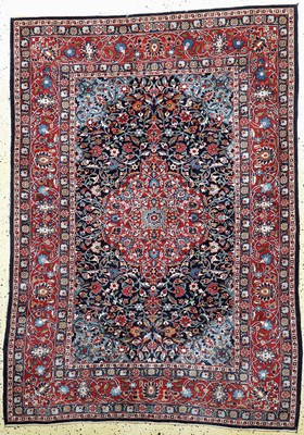 Keschan Kork fein, Persien, Mitte 20.Jhd, Korkwolle auf Baumwolle, ca. 196 x 140 cm, gereinigt, EHZ: 2