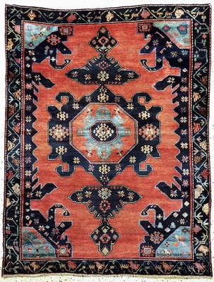 Karabagh antik, Kaukasus, um 1900, Wolle auf Wolle, ca. 200 x 155 cm, gereinigt, EHZ: 3