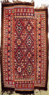 "Karakalpak"antik(3 Bahnig), Uzbekistan, 19.Jhd, Wolle auf Wolle, ca. 280 x 150 cm, EHZ: 3