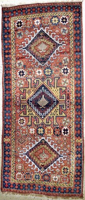 Konya antik, Türkei, um 1900, Wolle auf Wolle, ca. 316 x 136 cm, gereinigt, EHZ: 2-3