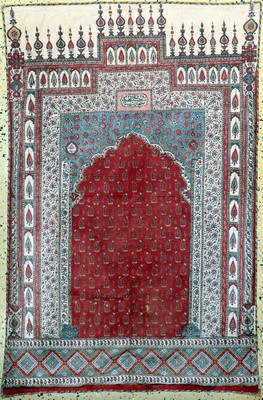 Kerman"Ghalamkar", Persien, Anfang 20.Jhd, Stoffmalerei(bedruckt), ca. 140 x 90 cm, Reinigungsbedürftig, EHZ: 2