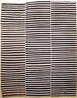 Mazandaran Kelim(3 Bahnig), Persien, Mitte 20.Jhd, Wolle auf Wolle, ca. 250 x 200 cm, EHZ: 2