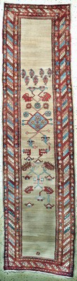 Antiker Bakhshaish, Persien, um 1900, Wolle auf Baumwolle, ca. 330 x 90 cm, gereinigt, EHZ: 2
