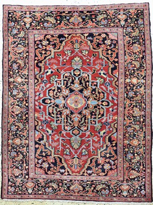Heriz alt, Persien, Anfang 20.Jhd, Wolle auf Baumwolle, ca. 185 x 142 cm, EHZ: 2