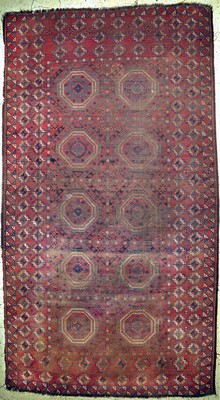 Antiker Beschir, Turkmenistan, 19.Jhd, Wolle auf Wolle, ca. 435 x 240 cm, EHZ: 4