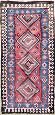 Bachtiar Kelim, Persien, Mitte 20.Jhd, Wolle auf Wolle, ca. 295 x 144 cm, EHZ: 2