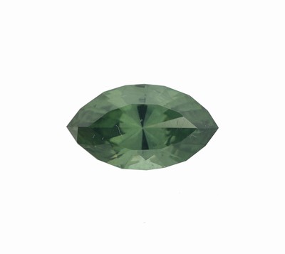 Loser facett. Zirkon-Navette, 2.60 ct, grün