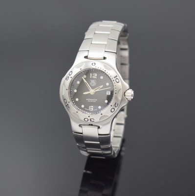TAG HEUER Kirium Damenarmbanduhr Referenz WL131D, Schweiz um 2005, quarz, Boden und Krone verschr., orig. Stahlband m. Faltschl., Lünette eins. ...