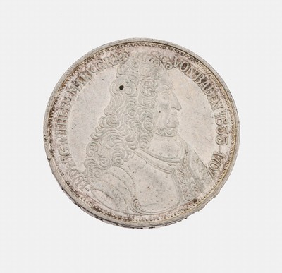 Silbermünze 5 Mark, Deutschland, 1955, Ludwig Wilhelm Markgraf von Baden